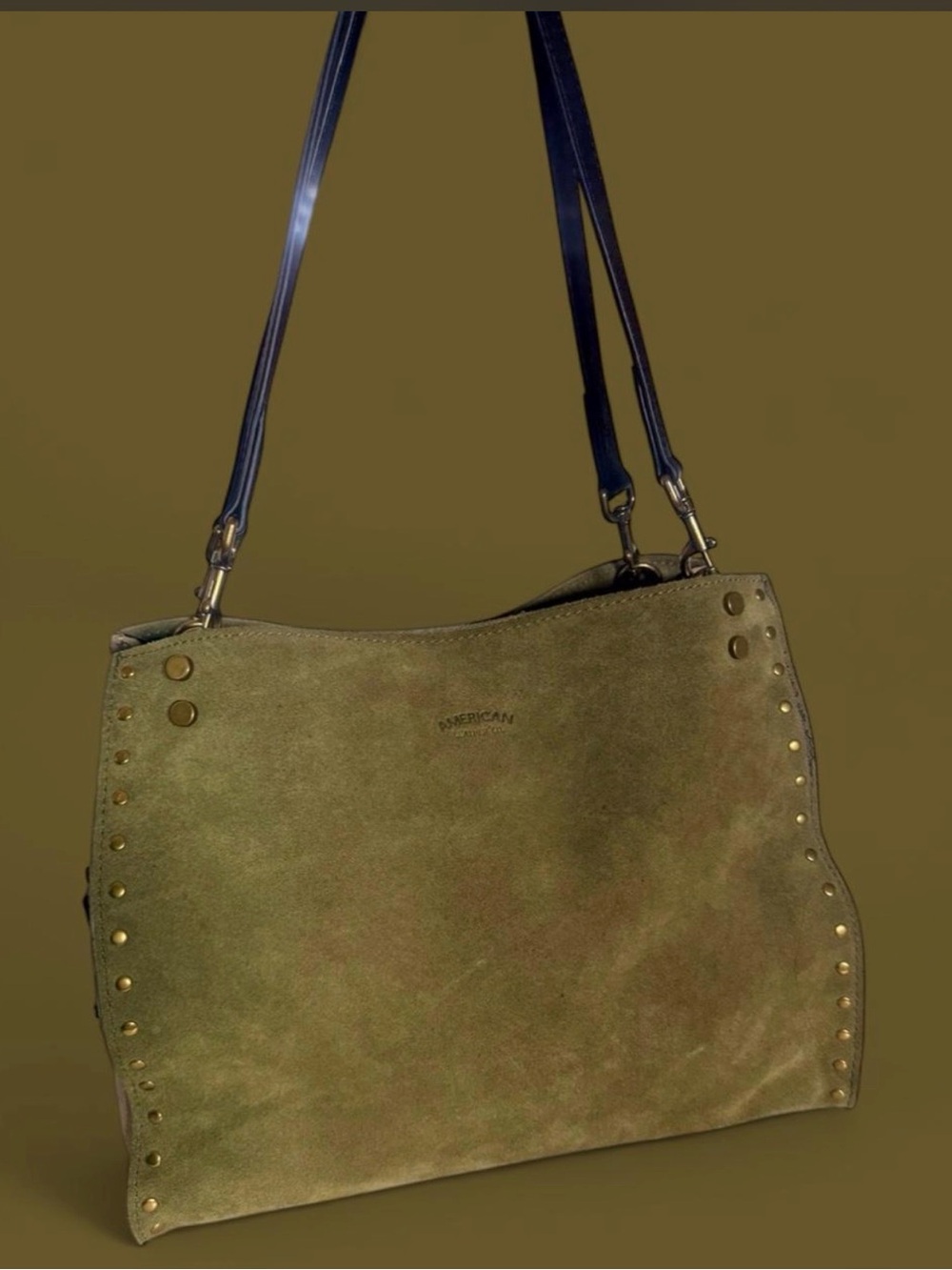 American Leather Co Triple Entry Satchel